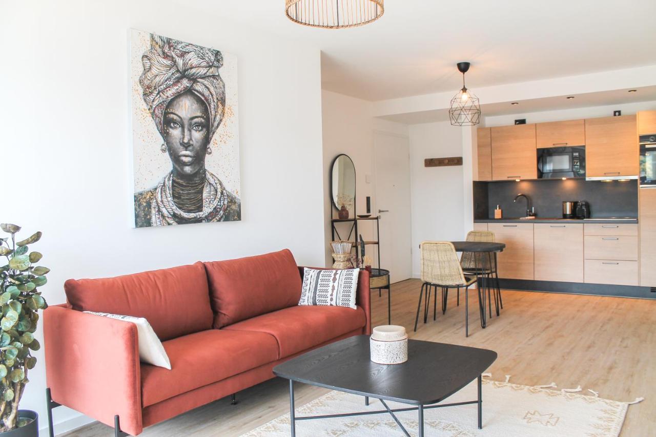 African-Style Apartment - Stadtnah, Parkplatz, E-Ladestation Fuer Auto & Fahrraeder, Gitterbox Fuer Fahrraeder, Fitnessstudio 코블렌츠 외부 사진